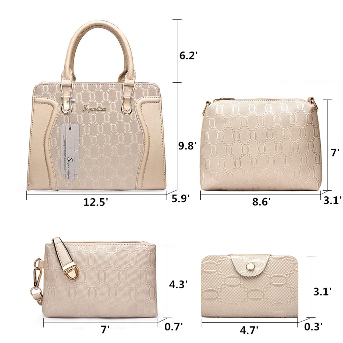 Set de Bolsos de Moda  Mujer: | IPORTADO ( ENVÍO 15 DÍAS )