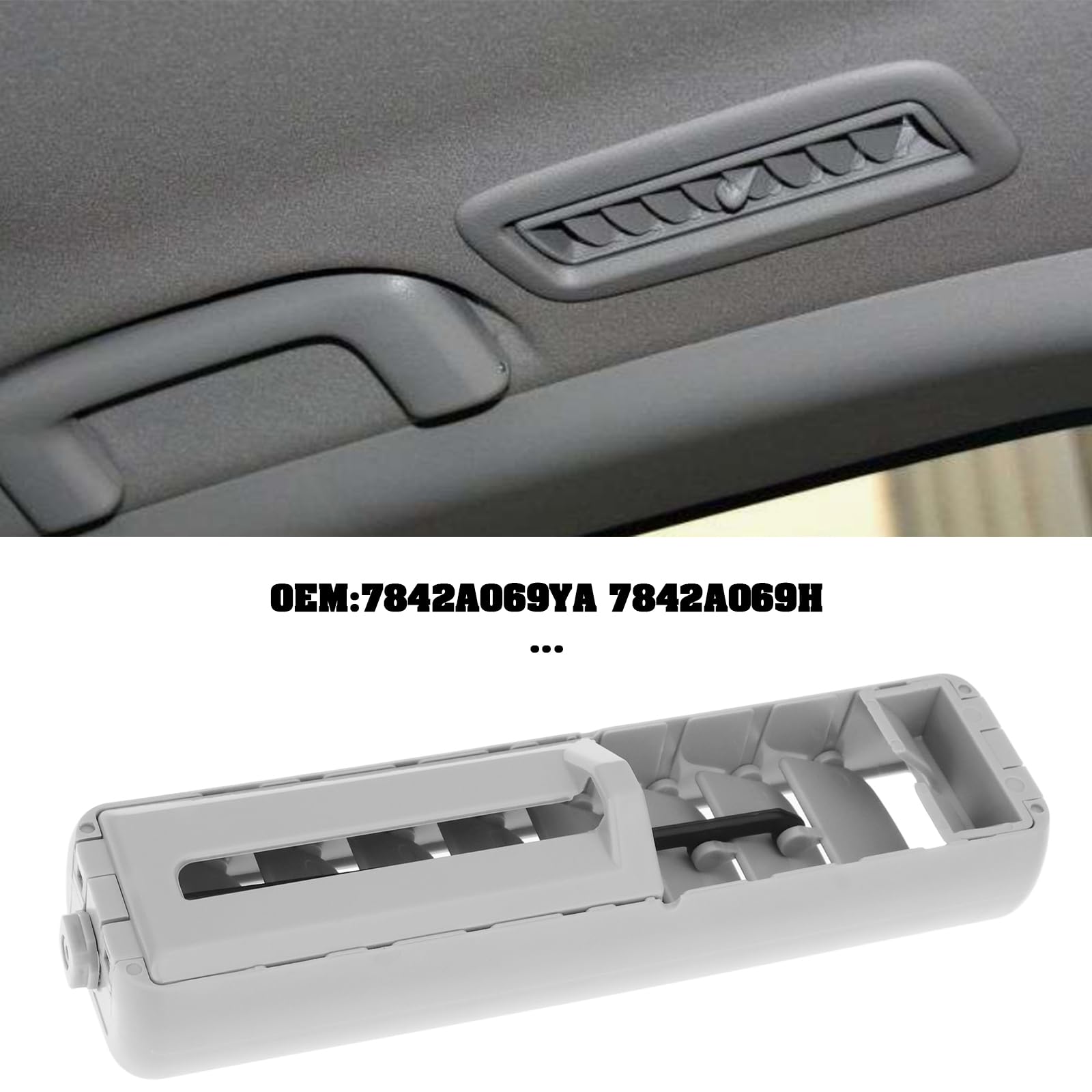 SG Store Rear Roof Air Vent Outlet Grille 7842A069YA 7842A069H Compatible with Mitsubishi Montero Pajero V93 V97 V95 Grey