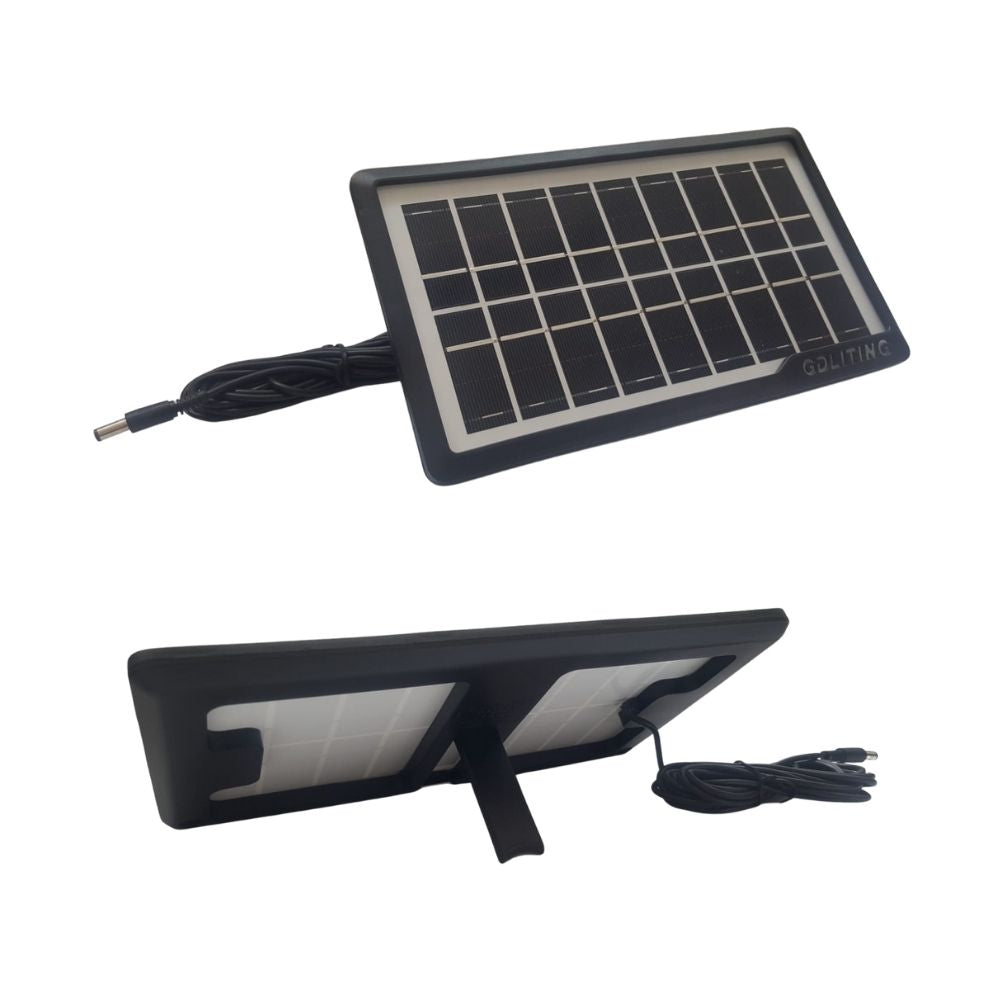Linterna y batería solar
