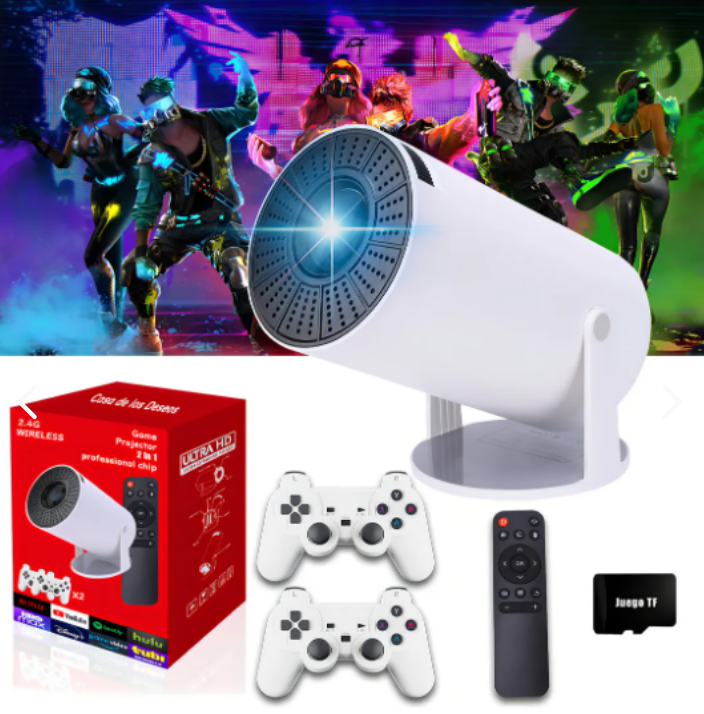 Proyector Con Juegos Y Controles