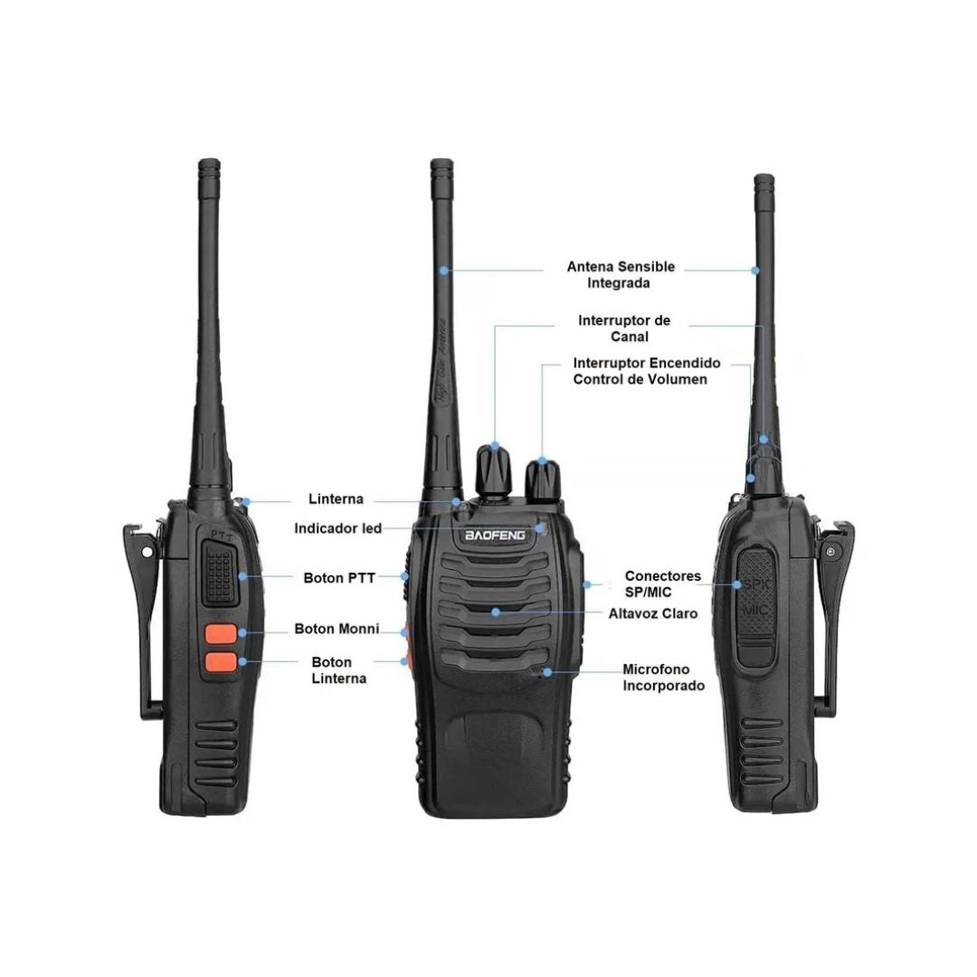 Radio Walkie Talkie Baofeng BF-888S X2